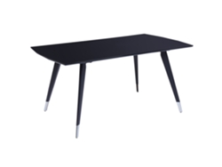 Mesa de comedor BELIANI Mossle de MDF Negro 90x160x76