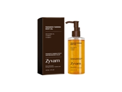 Aceite corporal Zyvarn para un bronceado duradero en verano.