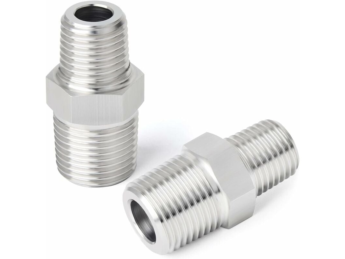 1 reductor macho BSP de 1/2", accesorio para tubería de acero inoxidable 304