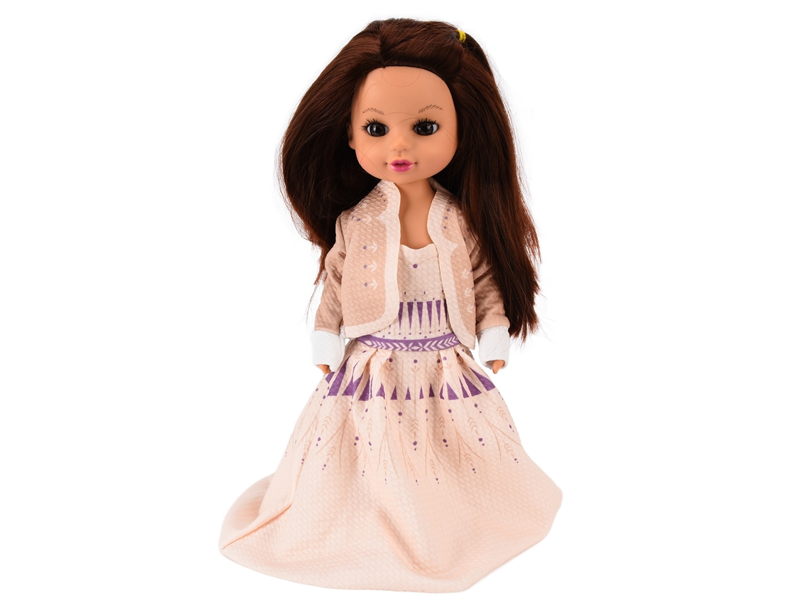 Boneca Infantil De 14 Polegadas Fashion Humanóide Com Vestido Retro Presente Para Meninas
