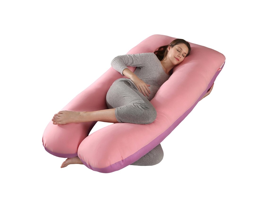Almohada Para Embarazadas, Almohada En U Desmontable Y Lavable, Gran Cojín De Espalda