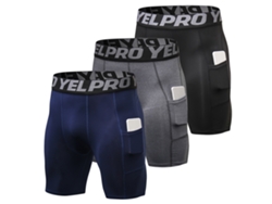 Pantalones cortos deportivos para hombre (con bolsillo, adecuados para ejercicio físico)