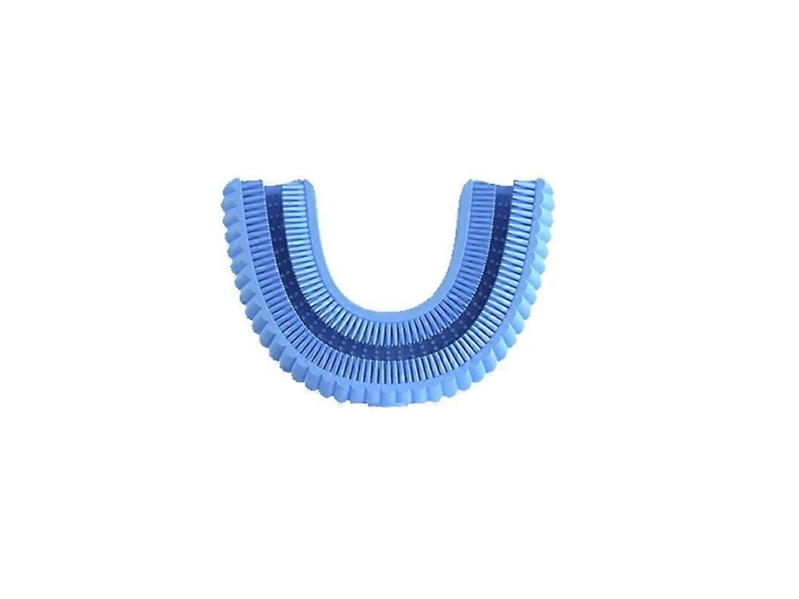 Escova De Dentes Elétrica Sônica 360° Para Crianças, Em Formato De U, Automática, De Silicone, Com Temporizador Inteligente, Recarregável, Luz Az