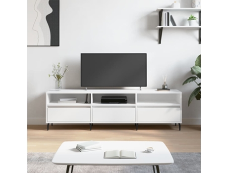 Mueble De Tv VIDAXL Blanco Madera contrachapada (150x30x44,5 cm )