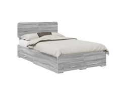 Maison Exclusive - Estructura De Cama Con Cabecera Gris Sonoma 120 X 200 Cm