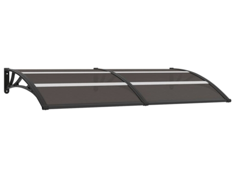 Marquesina de Puerta PC VIDAXL Negro (200x75 cm)
