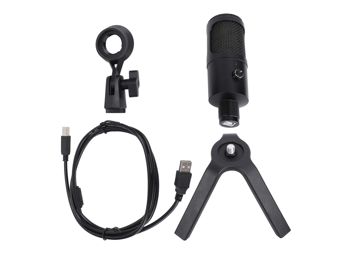 Micrófono De Gaming Usb Para Pc Mic Condensador Con Mute Y Montaje Antichoque Para Podcasts Y Streaming