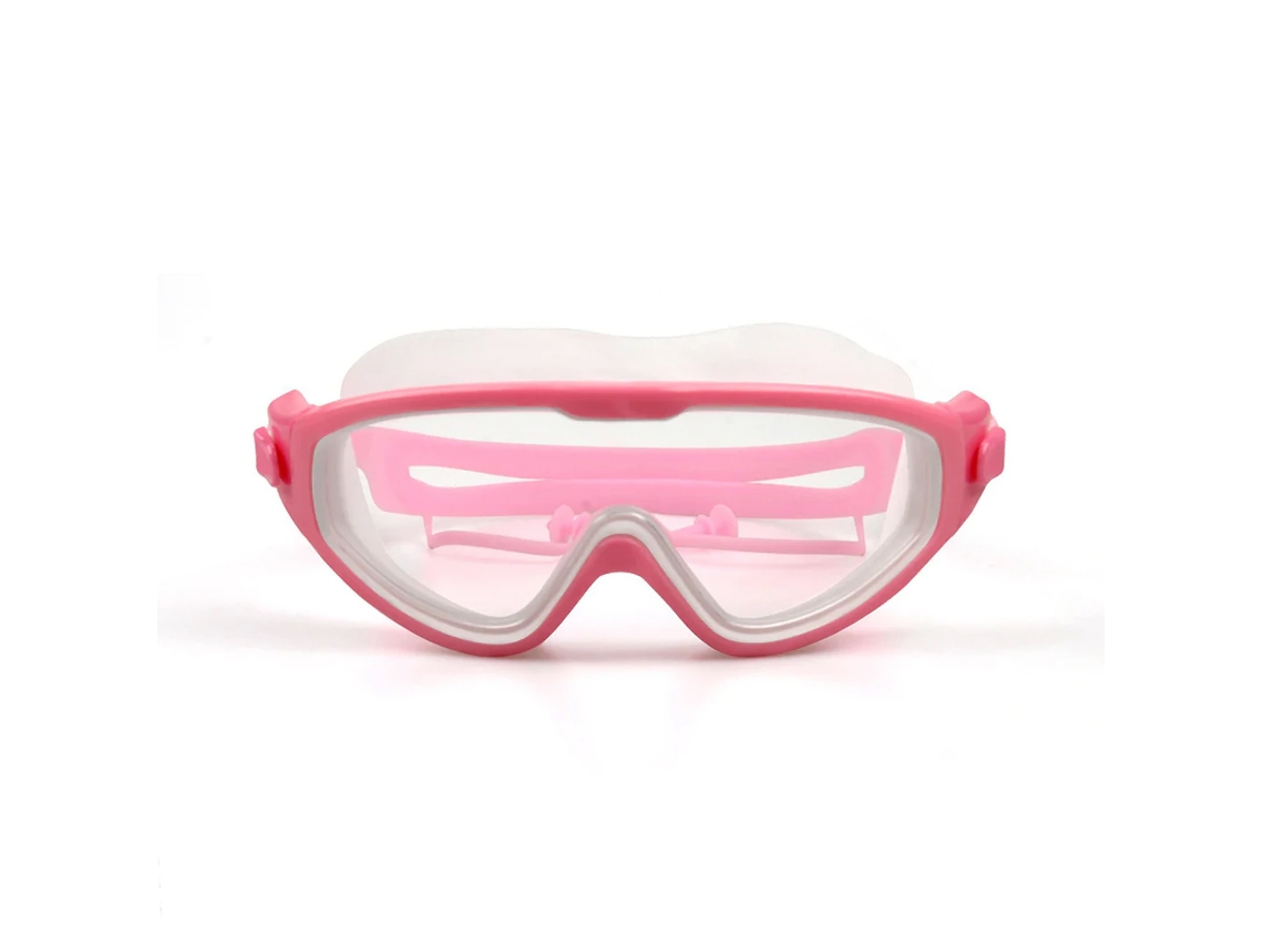Gafas de natación para niños y niñas, impermeables, antivaho, color blanco y rosa.