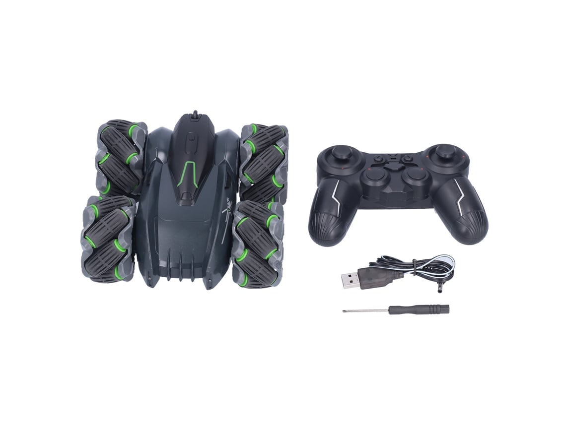 Ats-coche De Control Remoto De Alta Velocidad 360° Derrape Fácil 1:16 Luces Led Estable Resistente A Choques Juguete Para Niños Negro