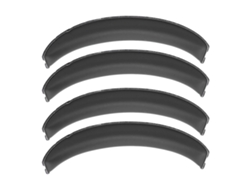 4 Almohadillas Para Diadema De Auriculares Inalámbricos W800bt Plus, Cuero Proteico Negro.