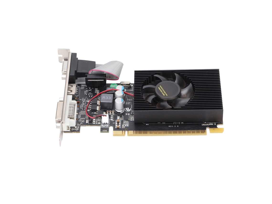 Tarjeta Gráfica Gt220 1gb Ddr3 Gpu Para Juegos Con Eficiencia, Baja Temperatura Y Bajo Ruido