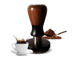 Compactador De Café De 58,35 Mm, Presión Constante De 30 Libras, Base De Acero Inoxidable 304, Mango De Madera.
