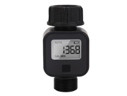 Meter De Flujo De Agua Digital 3/4" Hembra A Macho Ipx5 Para Jardín Rv Riego