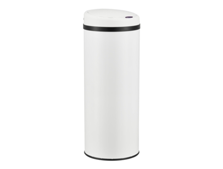 Cubo De Basura Automático Pantalla Led Acero Inoxidable 47 L Blanco [EN.CASA]