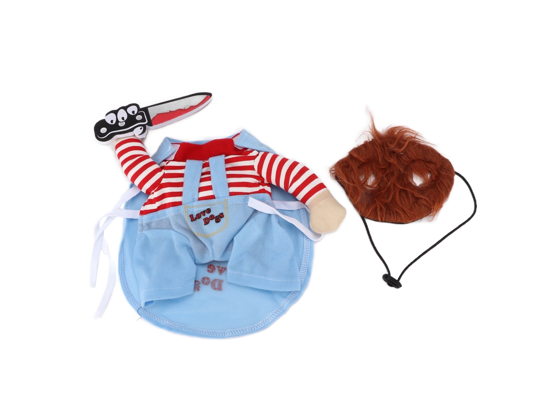 Kkpm-disfraz De Perro Cosplay Transpirable Ajustable Ropa Novia Perro Para Halloween Navidad Fiesta Talla Xl