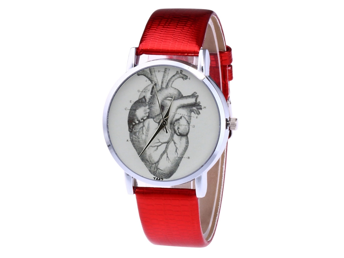 Reloj Unisex De Cuarzo Con Correa De Pu Zhoulianfa T442-yx Rojo
