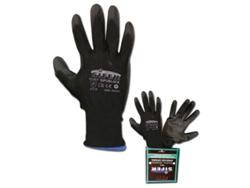 Sifer Guante Poliuretano Nylon Negro T 9 Si722 Sipublack-Hades Caja 12 Unidades FPLUS