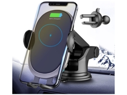 Cargador Inalambrico Auto Qi Fast Sensor Yizhood Negro