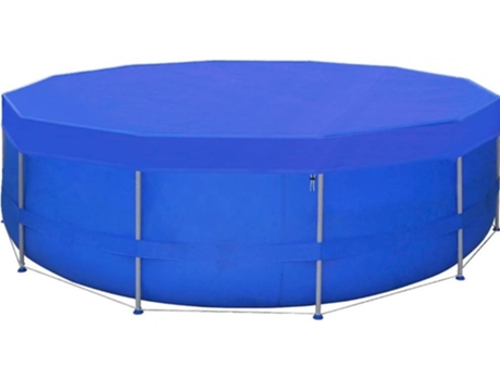 vidaXL Cubierta de piscina 2 unidades redonda PE 460 cm 90 g/m²