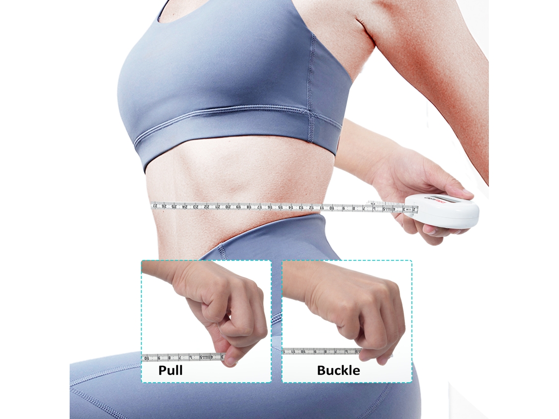 Cinta Métrica Inteligente Bluetooth Gemred Para Medir El Cuerpo Y Realizar Mediciones De Fitness (150 Cm/60 Pulgadas)