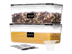 Recipientes herméticos para almacenar alimentos, 2 unidades, 3,2 l, para organizar la despensa de la cocina.