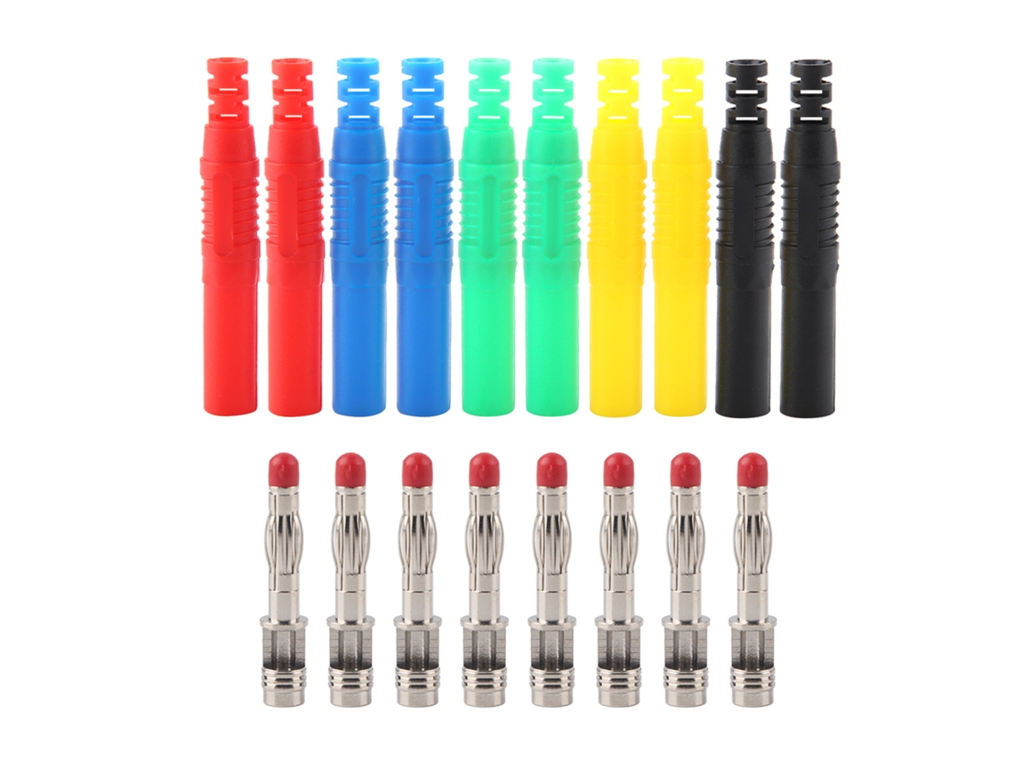 Conector Banana De Cobre Niquelado De 4 Mm Para Soldar (p3013, 10 Unidades)