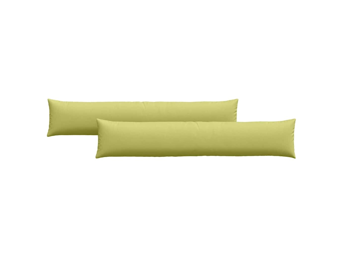 Juego de 2 cojines para sofá HARLANV1 de 200x40cm, color verde claro.