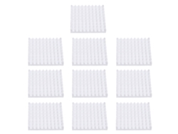 Veloriskku-10 Peças Dissipador De Calor De Alumínio P48x5x48 Para Chips E Cartões De Circuito Refrigeração