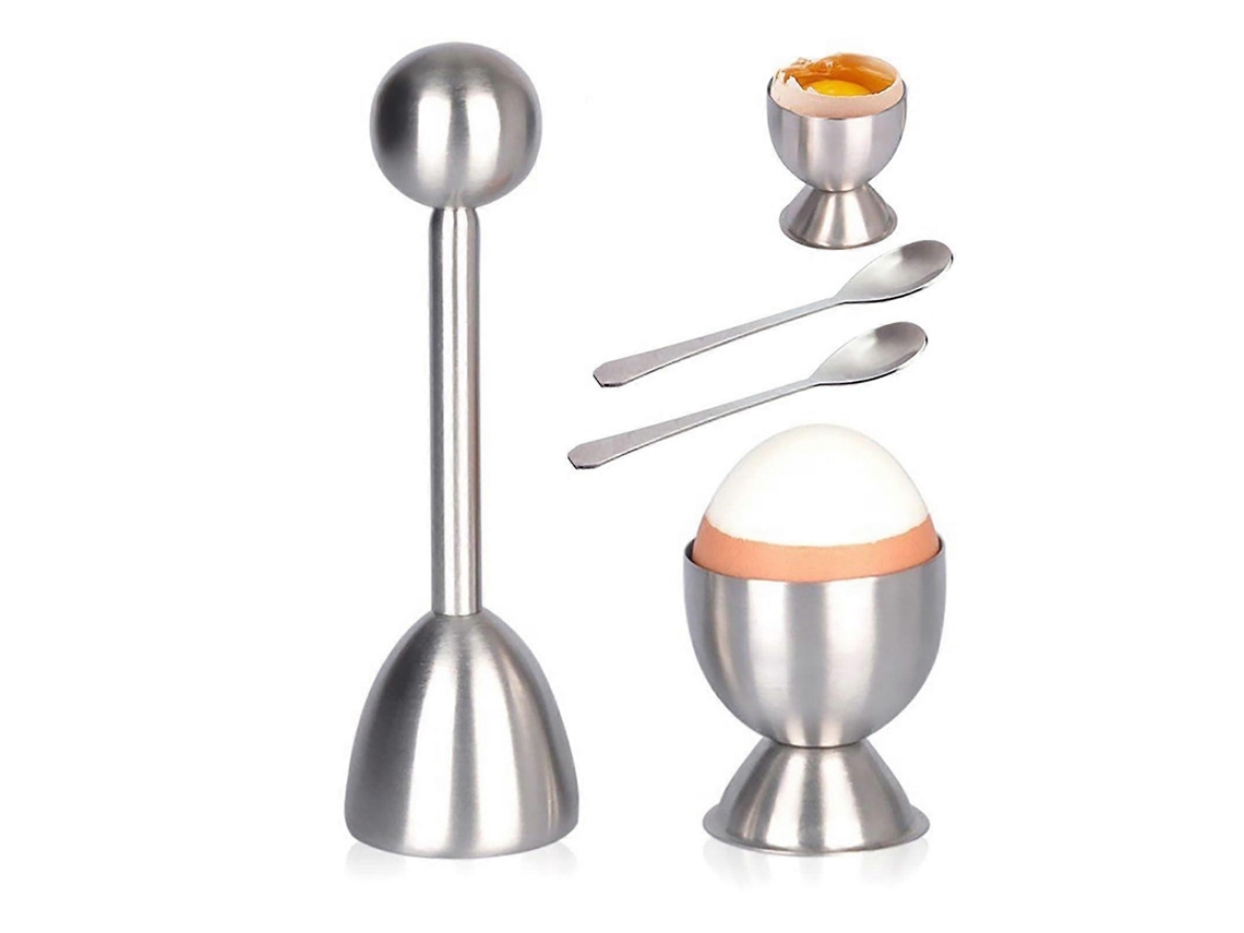 Cascador de huevos de acero inoxidable para cocina, resistente y con mango ergonómico, fácil de usar. Rosewell