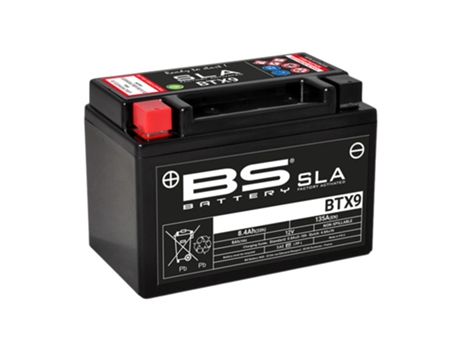 Batería de moto BS Battery SLA BTX9 - C (10Hr) - C (20Hr)