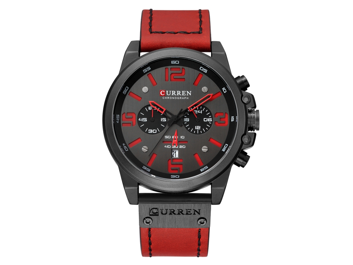 Reloj De Cuarzo Para Hombre Curren 8314 Con Correa De Cuero, Resistente Al Agua Y Con Indicador De Fecha.