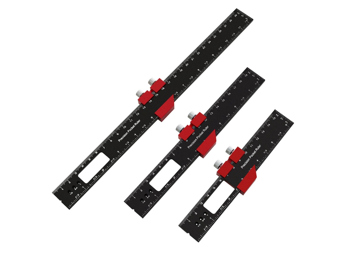 Juego De 3 Reglas Deslizantes De Aluminio Con Riel En T, Alta Precisión, 160 Mm, 200 Mm, 300 Mm, Herramientas Para Trabajar La Madera.