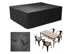 JILLIOPER Protector de muebles de exterior, resistente e impermeable, para jardín, fibra Oxford 210D con reverso de PVC, resistente a los rayos UV y al desgarro