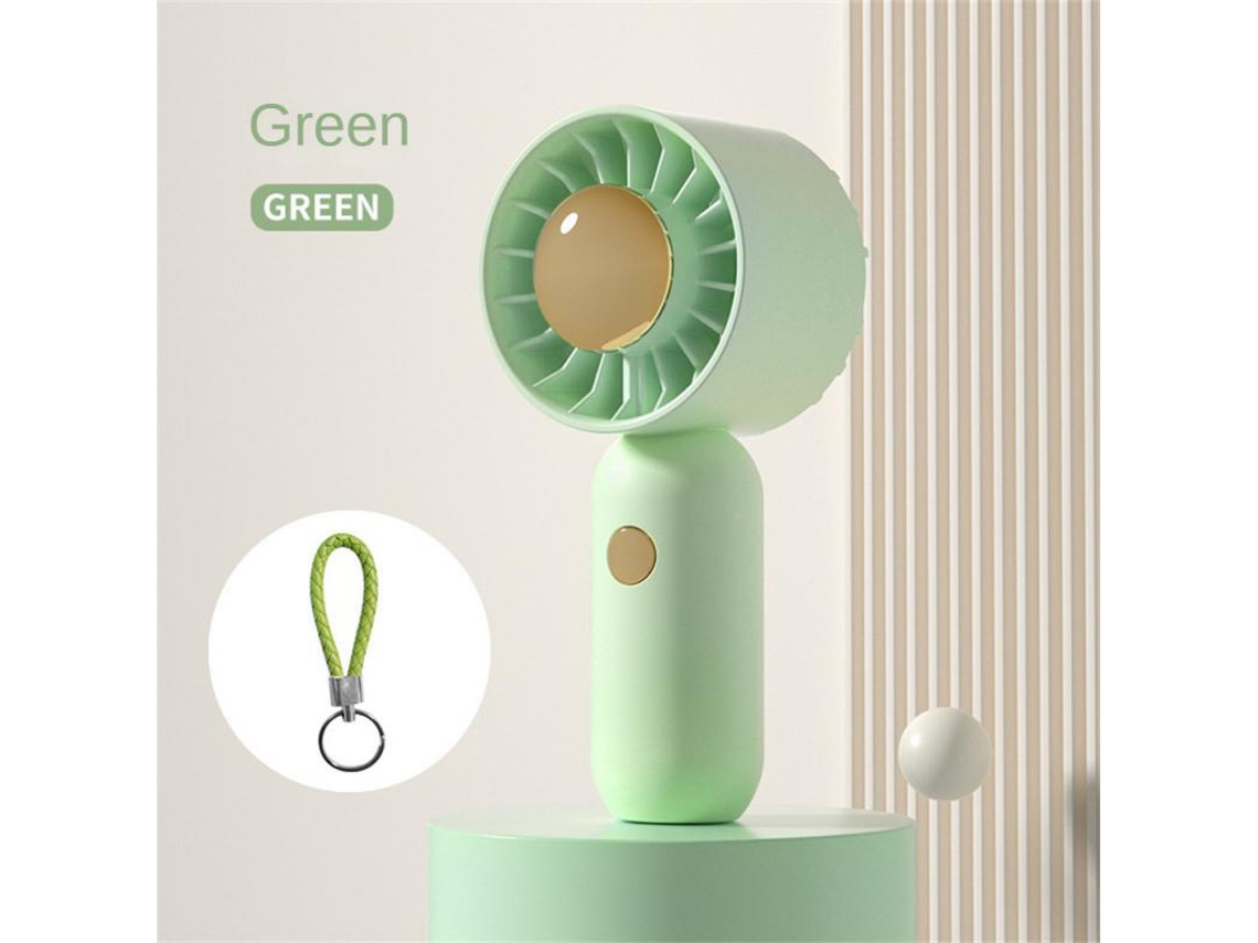 Mini Ventilador De Mano (verde), 3 Velocidades, Batería Recargable De 505 Mah, Te Mantiene Fresco Este Verano.