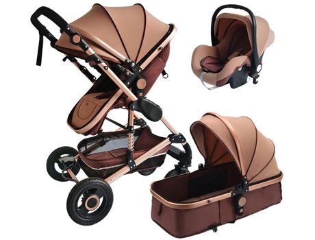 Cochecito Multifuncional 3 en 1 I-Size B.Active X-Go Khaki Gold