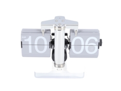 Reloj automático Bj-reloj con diseño elegante, funcionamiento silencioso y brillo ajustable para el hogar, la sala de estar y la oficina, color gris plateado.