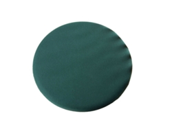 Cojín redondo de espuma viscoelástica, extraíble, lavable, verde, 40x40cm