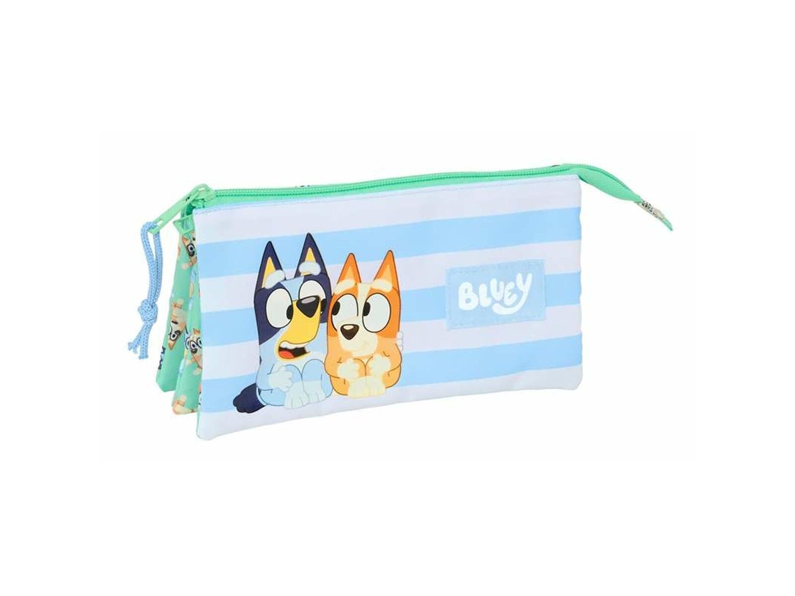 Estuche Triple SAFTA Bluey (22 x 12 x 3 cm)