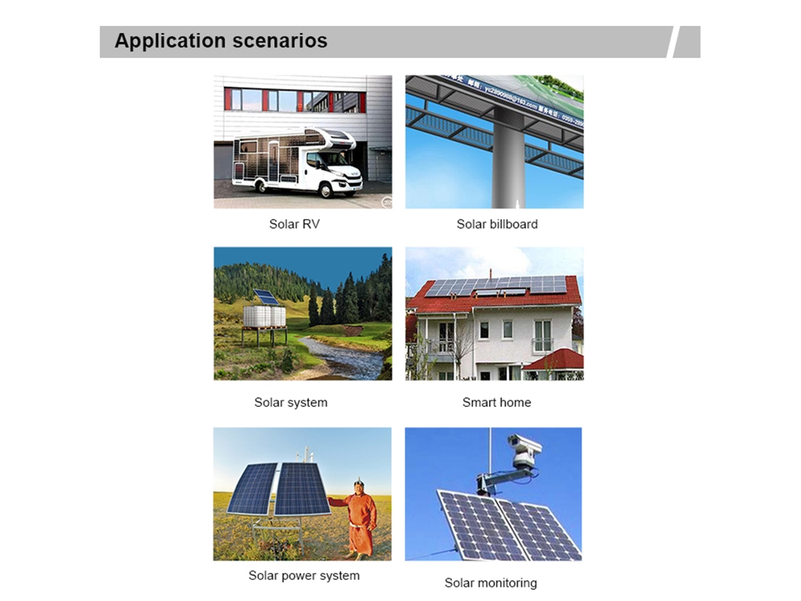 Controlador de carga solar PWM de 30 A y 12 V/24 V con pantalla LCD y puertos USB.