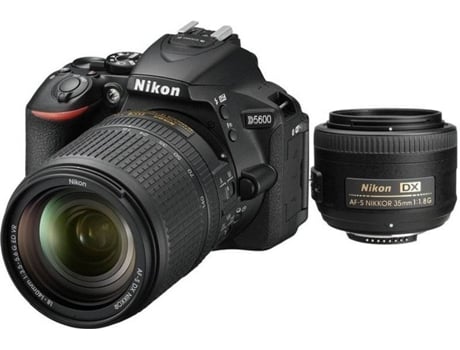 Kit Cámara Reflex y 2 Objectivos NIKON D5600 (24.2 MP - Sensor: CMOS - ISO: 100 a 25600)