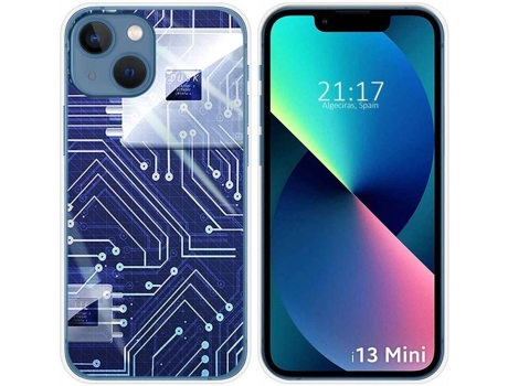 Carcasa iPhone 13 Mini (5.4) TUMUNDOSMARTPHONE Circuito Dibujos Multicolor