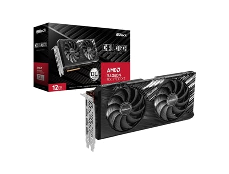 Tarjeta Gráfica ASROCK RX7700XT CL 12GO (GDDR6 - AMD - AMD RADEON RX 7700 XT - 12 GB GDDR6)