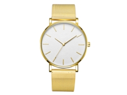 Reloj De Pulsera Zhoulianfa De Cuarzo Con Malla De Acero, Esfera Redonda, Estilo Casual Unisex (verde)