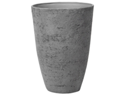 Maceta grande BELIANI Camia de Mezcla de piedra Gris 51x51x71