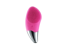 Cepillo De Limpieza Facial Eléctrico Sónico, Masajeador De Silicona Recargable E Impermeable, Rojo.