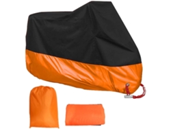 Funda para moto 190t antipolvo e impermeable M/200x90x100cm Naranja Gertiz