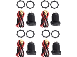 Cargador Doble Para Coche 4x Charge 3.0 Usb 12v 36w Con Interruptor Para Barco, Motocicleta, Camión, Carrito, Campo De Golf.