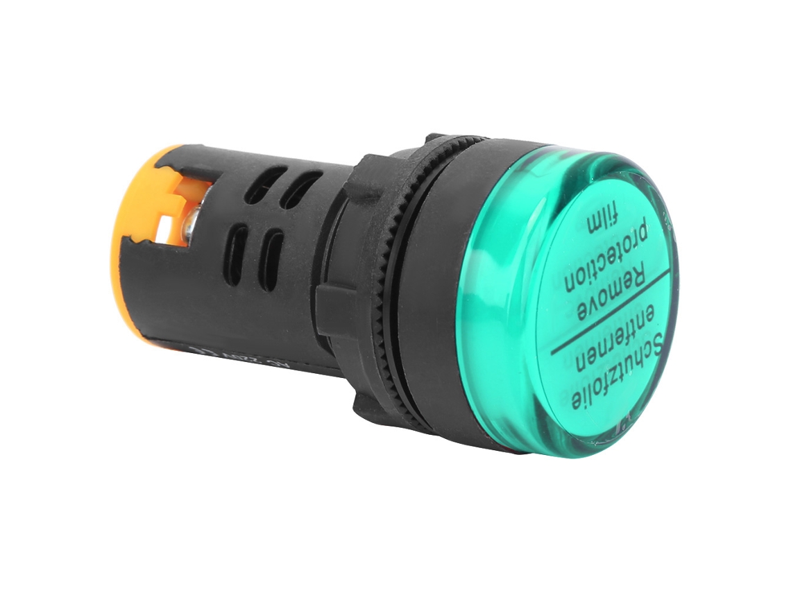 Indicador LED de 220 V con carcasa de PC ignífuga
