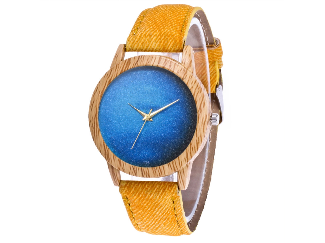 Reloj De Cuarzo Vansvar Para Mujer Con Correa De Aleación Y Estampado Floral Brillante (rojo).