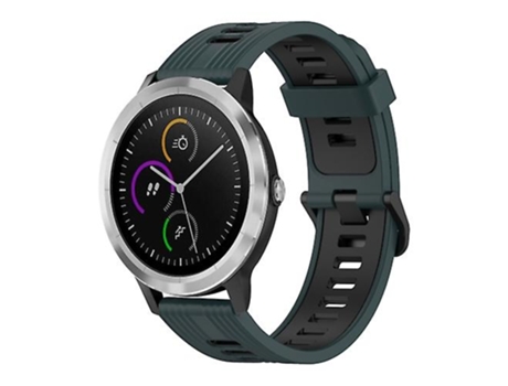 Correa Smartwatch Para Garmin Vivoactive3 20Mm Verde - Negro VENISYMLIS